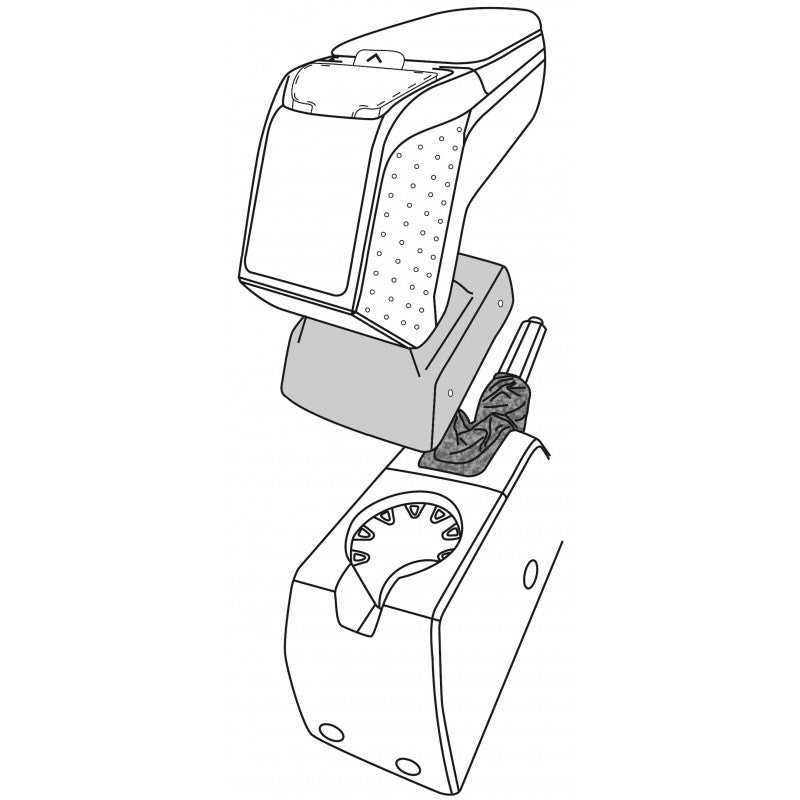 Apoio de Braço Opel Astra H (2004 >) REDONDO