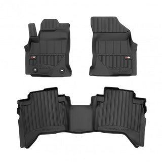 Tapetes de borracha 3D Toyota Hilux Cabina dupla 2018–atualidade — Premium 3D