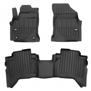 Tapetes de borracha 3D Toyota Hilux Cabina única 2018–atualidade — Premium 3D