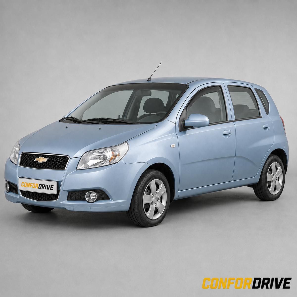 Daewoo Aveo 2008-2010 de 5 portas com chuventos interiores nas portas da frente