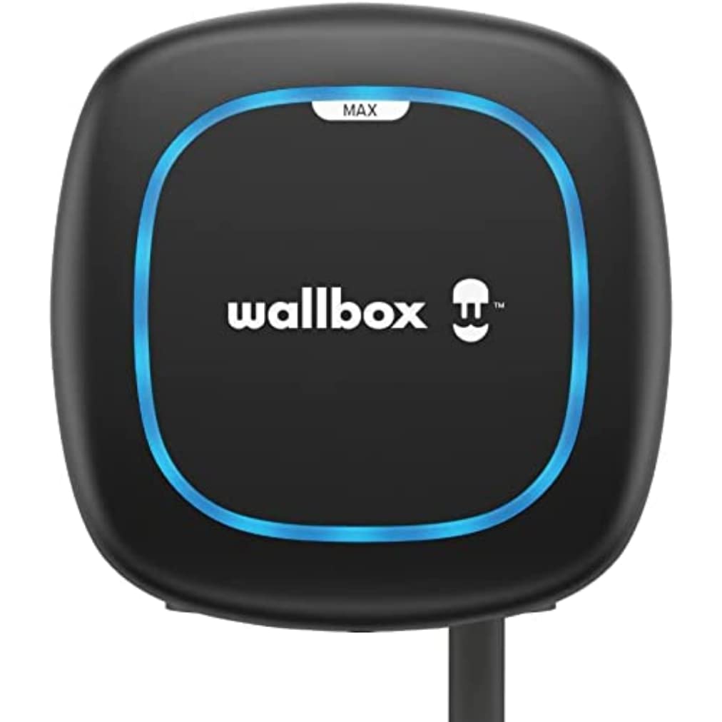 Wallbox Paquete de Carga Solar Pulsar Plus Cargador de vehículo eléctrico (7,4 kW, 5 Metros, Tipo 2, WiFi, Bluetooth, OCPP, Interior/Exterior) Blanco + Power Boost monofásico