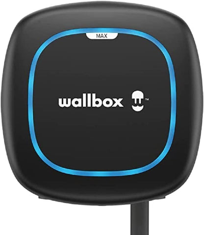 Wallbox Paquete de Carga Solar Pulsar Plus Cargador de vehículo eléctrico (7,4 kW, 5 Metros, Tipo 2, WiFi, Bluetooth, OCPP, Interior/Exterior) Blanco + Power Boost monofásico