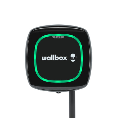 Wallbox Paquete de Carga Solar Pulsar Plus Cargador de vehículo eléctrico (7,4 kW, 5 Metros, Tipo 2, WiFi, Bluetooth, OCPP, Interior/Exterior) Blanco + Power Boost monofásico