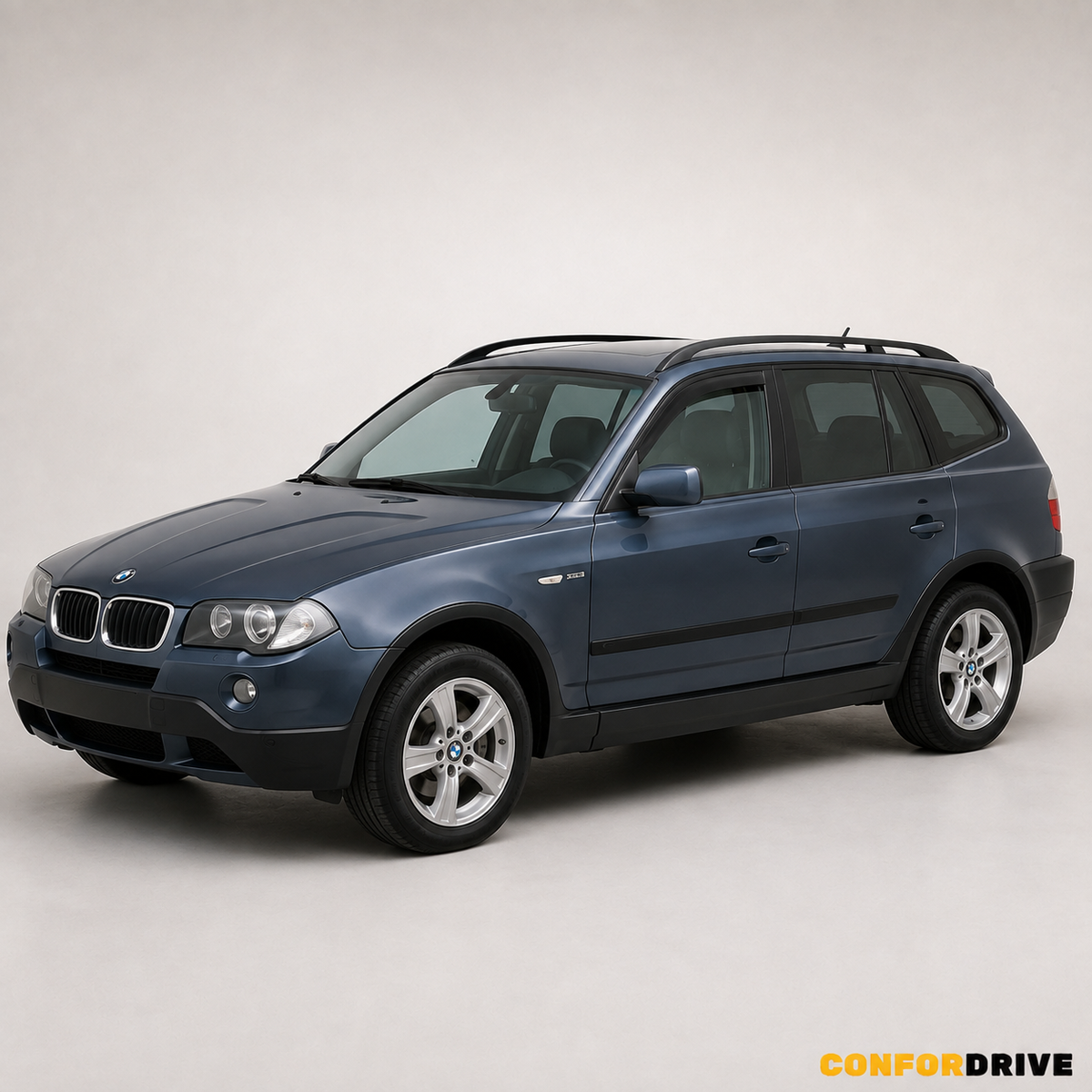 Chuvento/Paravento BMW X3 (2003-2010) para versão de 5 portas com chuventos interiores apenas nas portas da frente