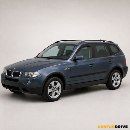 Chuvento/Paravento BMW X3 (2003-2010) para versão de 5 portas com chuventos interiores apenas nas portas da frente