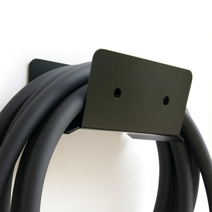 Soporte de Cable Tipo 2, Soporte de Pared para Cable de Carga - Soporte Robusto con Bordes Lisos, Incluye Accesorios de Montaje