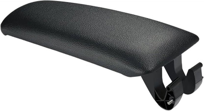Apoyabrazos para A4, Tapa del apoyabrazos para coche para A4 B6 B7 2002-2007, Cuero, OE: 8E0864245E (Negro)