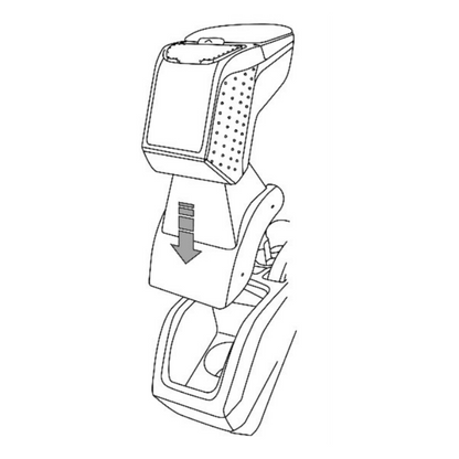 Fiat 500E electric armrest (2020 &gt;) 