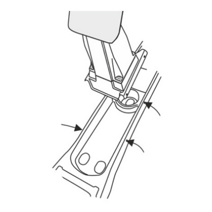 Opel Astra H (2004 &gt;) ROUND Armrest 