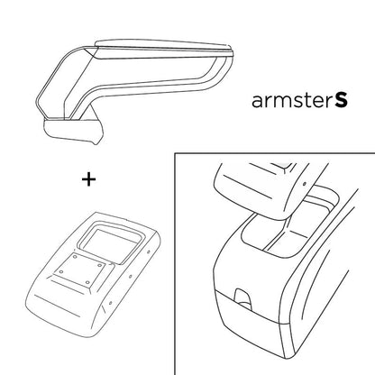Opel Astra H (2004 >) ROUND Armrest 