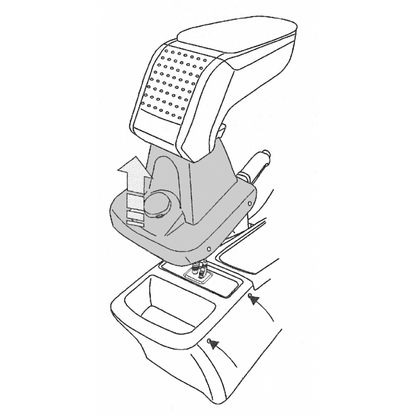 Opel Astra H (2004 &gt;) ROUND Armrest 