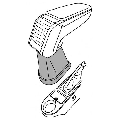 Opel Astra H (2004 &gt;) ROUND Armrest 