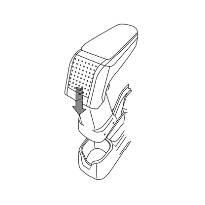 Opel Astra H (2004 &gt;) ROUND Armrest 