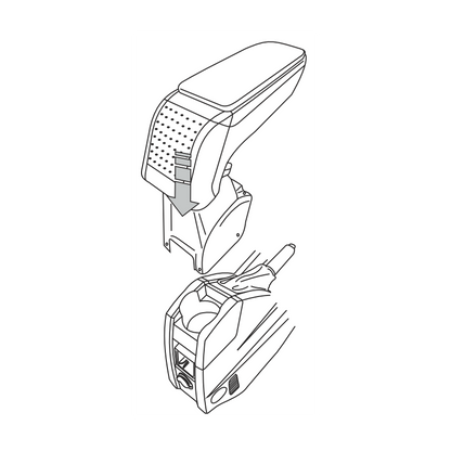 Opel Astra H (2004 &gt;) ROUND Armrest 
