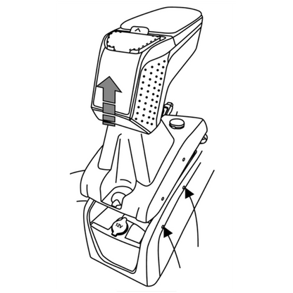 Fiat 500E electric armrest (2020 &gt;) 