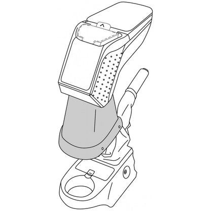 Opel Astra H (2004 &gt;) ROUND Armrest 