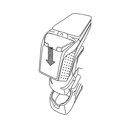 Opel Astra H (2004 &gt;) ROUND Armrest 