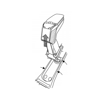 Opel Astra H (2004 &gt;) ROUND Armrest 