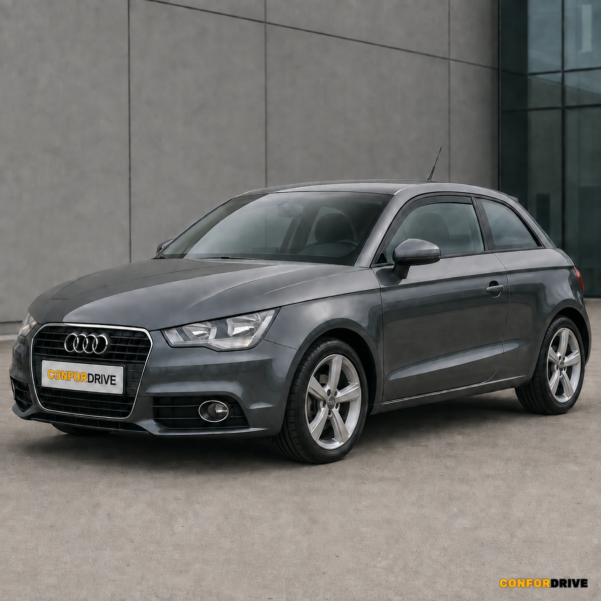 Audi A1 8X de 3 portas com chuventos nas portas dianteiras