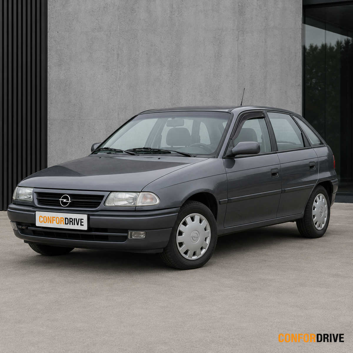 OPEL ASTRA F Hatch (1994-1998) com chuventos CONFORDRIVE nas portas dianteiras