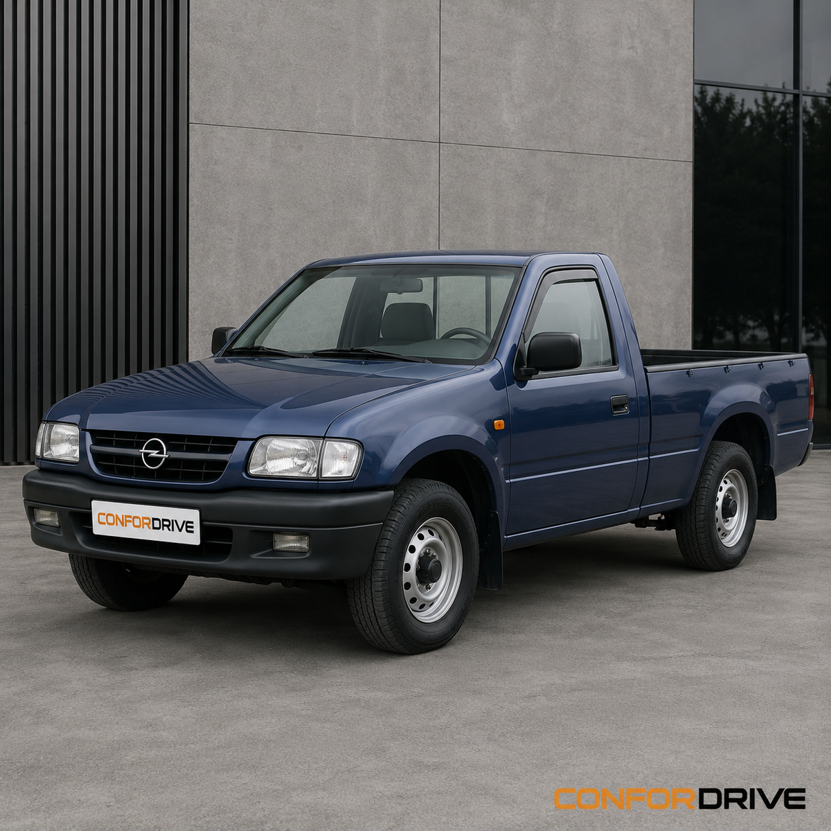 OPEL CAMPO (1997-2001) com chuventos CONFORDRIVE nas portas dianteiras