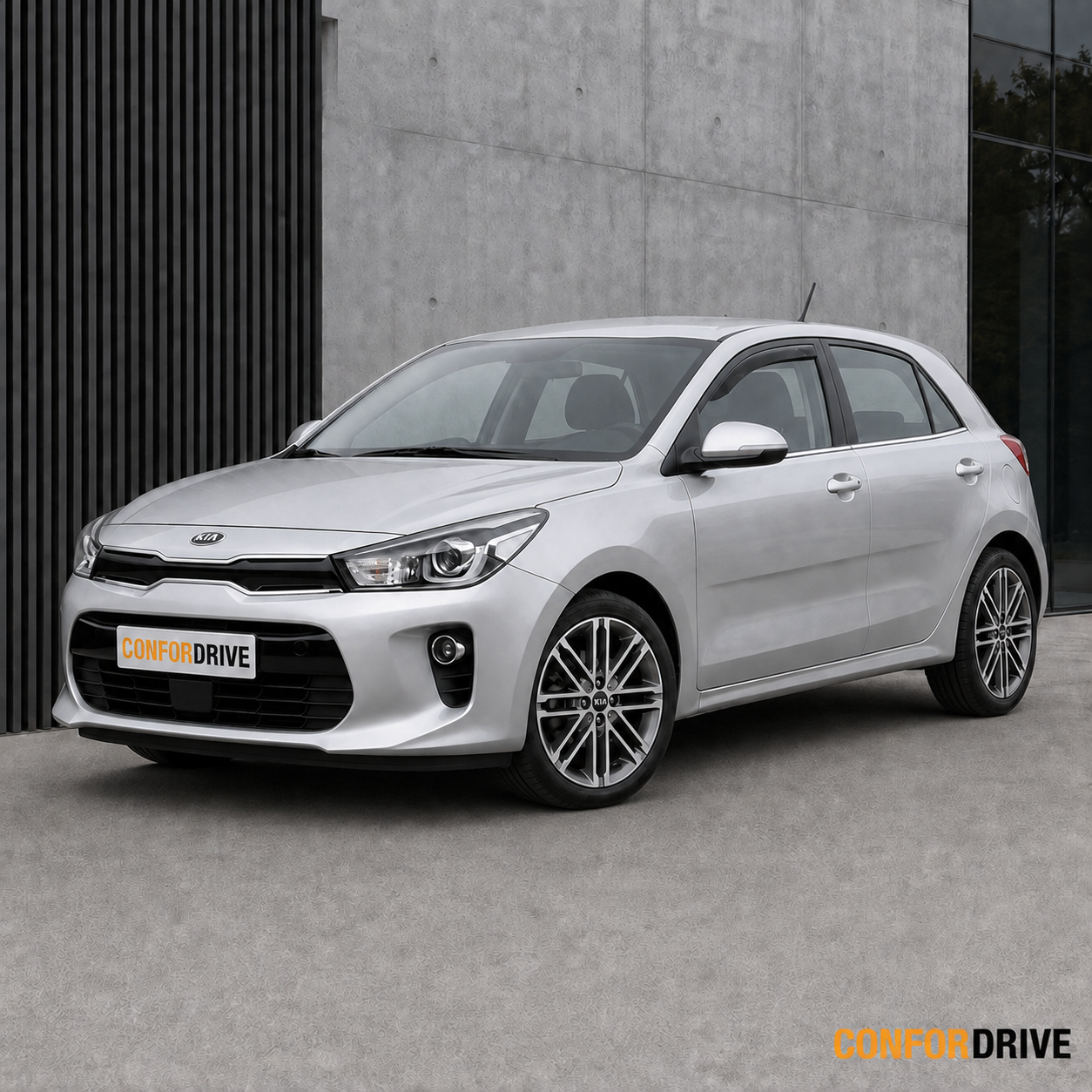 Kia Rio YB desde 2017 de 5 portas com chuventos dianteiros CONFORDRIVE