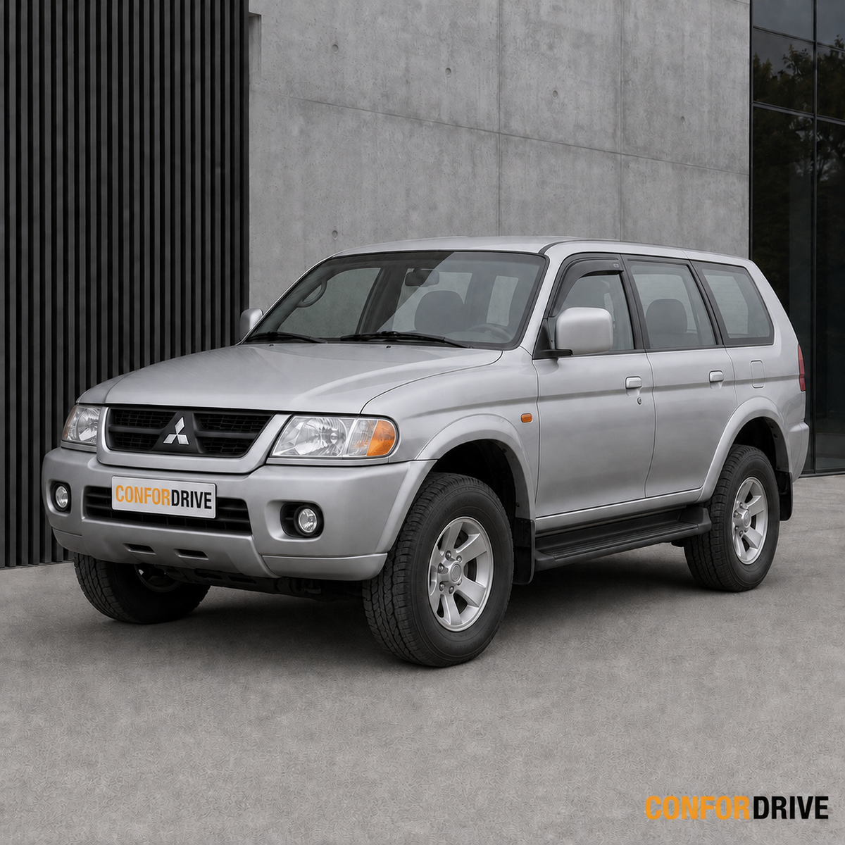 MITSUBISHI PAJERO SPORT WAGON (1998-2004) para versão de 5 portas com chuventos dianteiros CONFORDRIVE