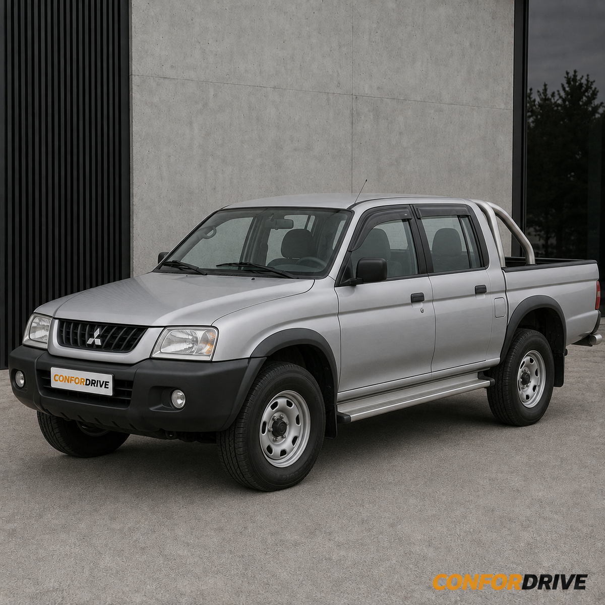 MITSUBISHI STRAKAR 4X4 (1996-2005) para versão de 4 portas com chuventos dianteiros CONFORDRIVE