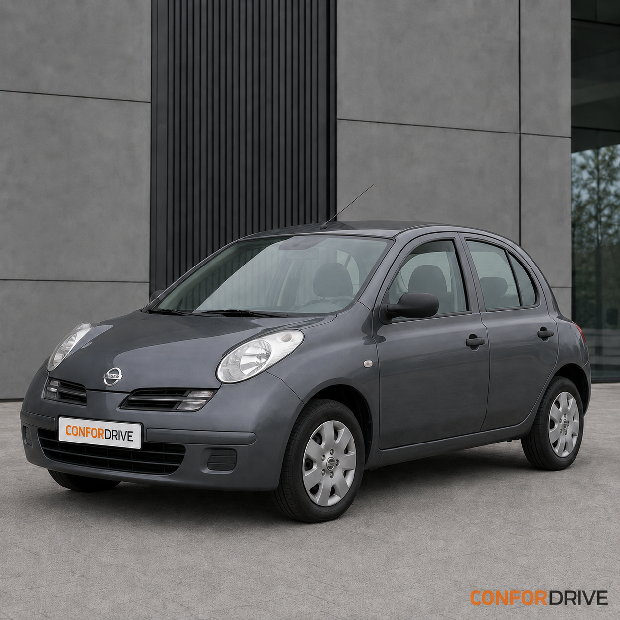 Nissan Micra K12 2003-2010 5 portas com chuventos CONFORDRIVE