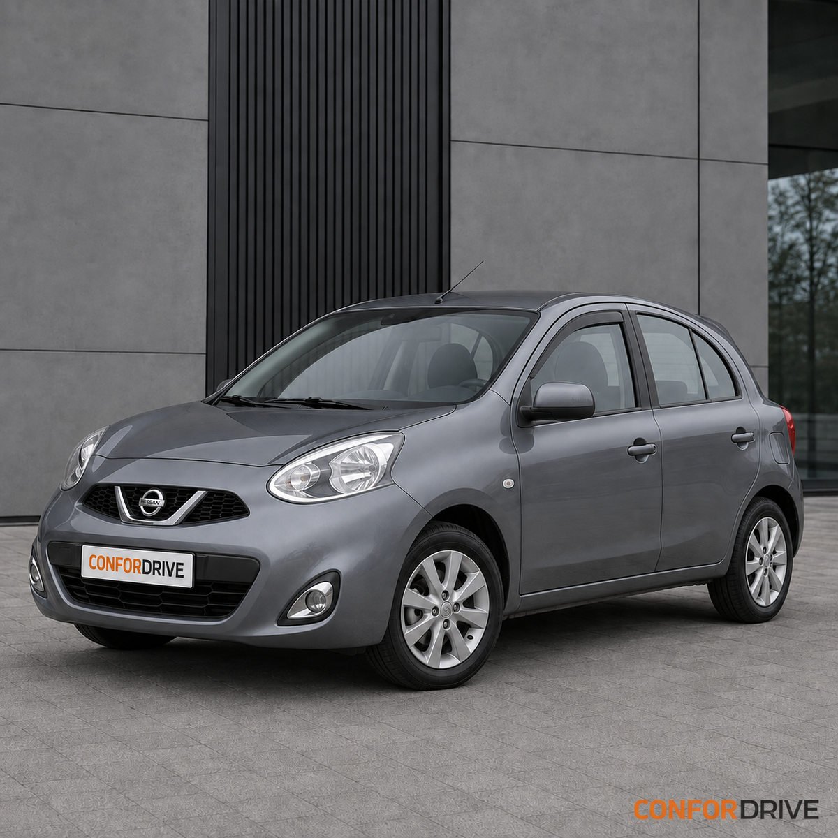 Nissan Micra K13 2011-2017 5 portas com chuventos CONFORDRIVE