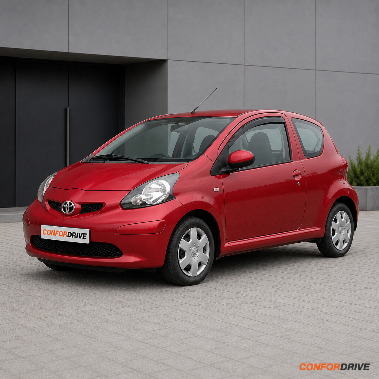 Chuventos Toyota Aygo 2005-2014 versão 3 portas aplicados na calha dos vidros dianteiros