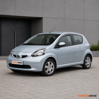 Chuventos Toyota Aygo 2005-2014 versão 5 portas aplicados na calha dos vidros dianteiros