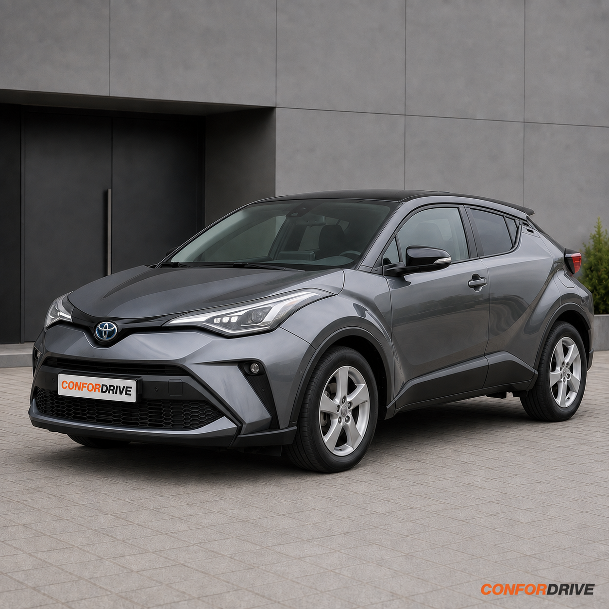Chuventos Toyota C-HR 2016-2023 aplicados apenas na calha dos vidros traseiros