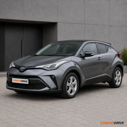 Chuventos Toyota C-HR 2016-2023 aplicados apenas na calha dos vidros traseiros