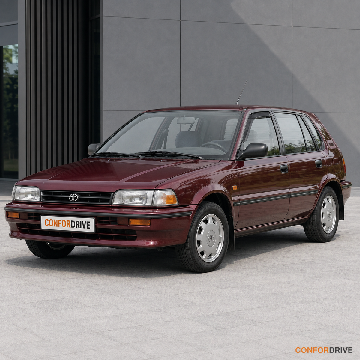 Chuventos CONFORDRIVE para TOYOTA COROLLA (1987-1992) para versões de 5 e 4 portas, portas da frente