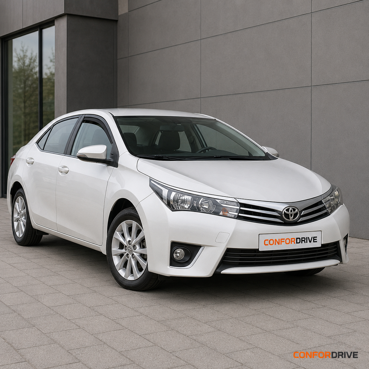 Chuventos CONFORDRIVE para TOYOTA COROLLA (2014-2018) para versão de 4 portas, portas da frente