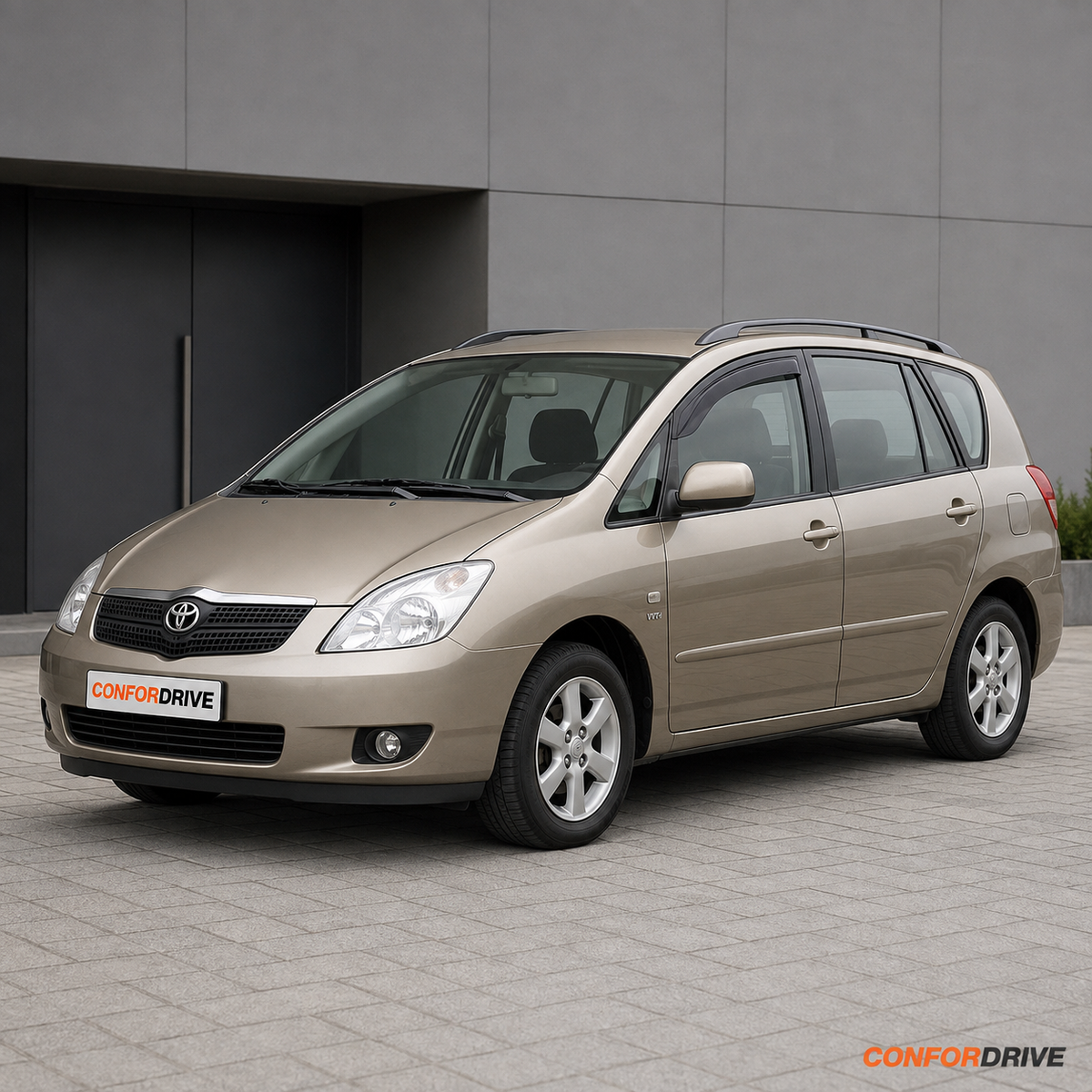 Chuventos CONFORDRIVE para TOYOTA COROLLA VERSO (2002-2004) para versão de 5 portas, portas da frente