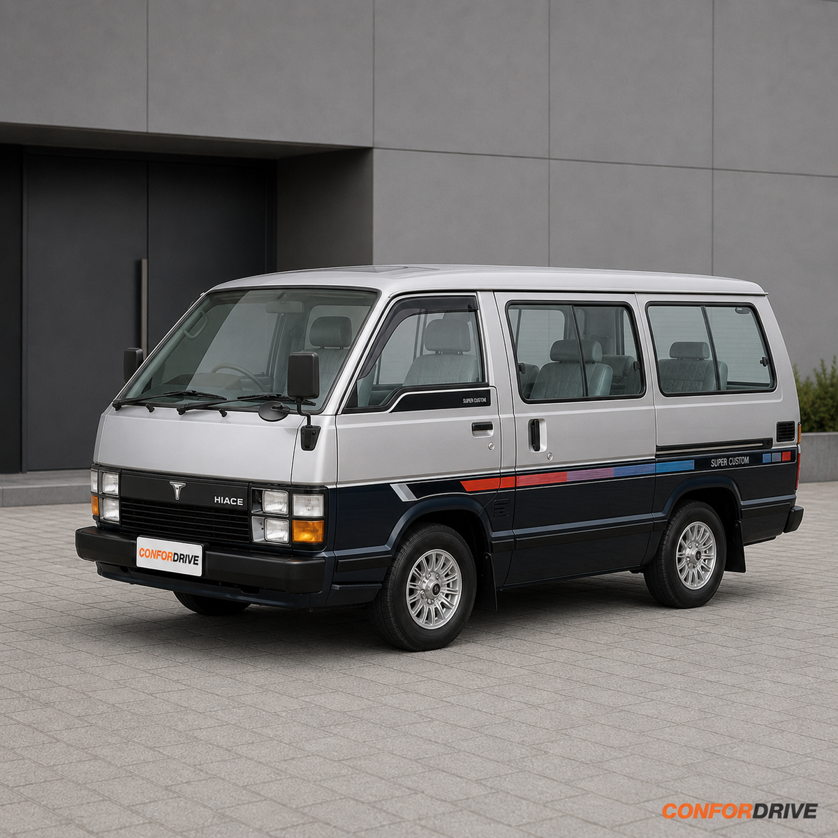 Toyota Hiace LH50 LH51 1982-1990 com chuventos interiores dianteiros CONFORDRIVE