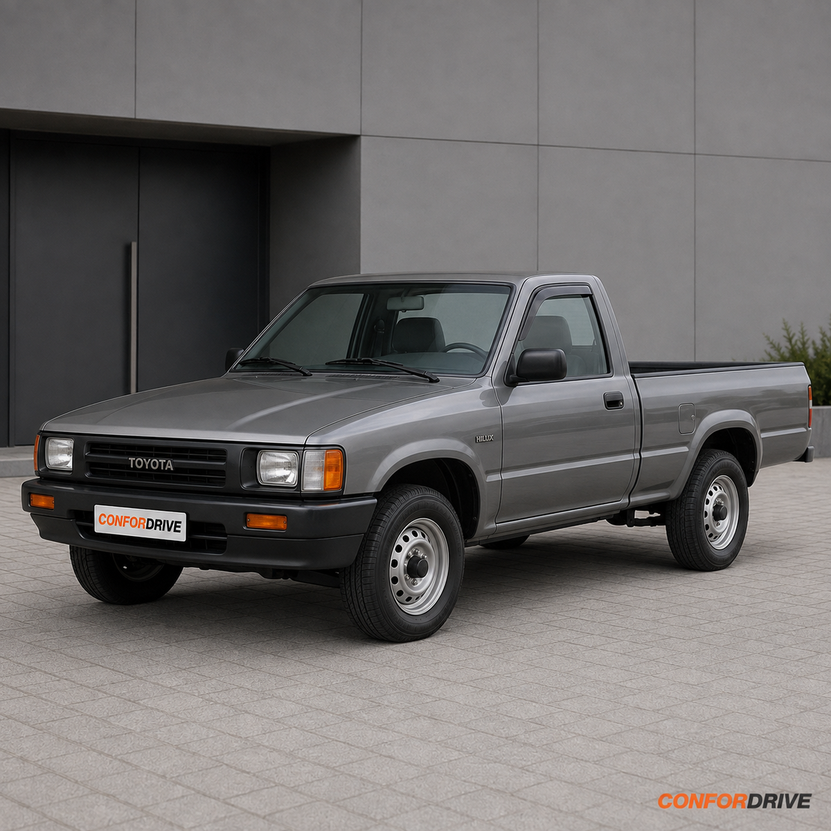 Chuventos Toyota Hilux IV 1984-1989, 2 portas, aplicados nos vidros dianteiros