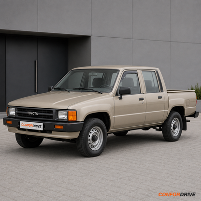 Chuventos Toyota Hilux IV Double Cab 1984-1989, aplicados nos vidros dianteiros
