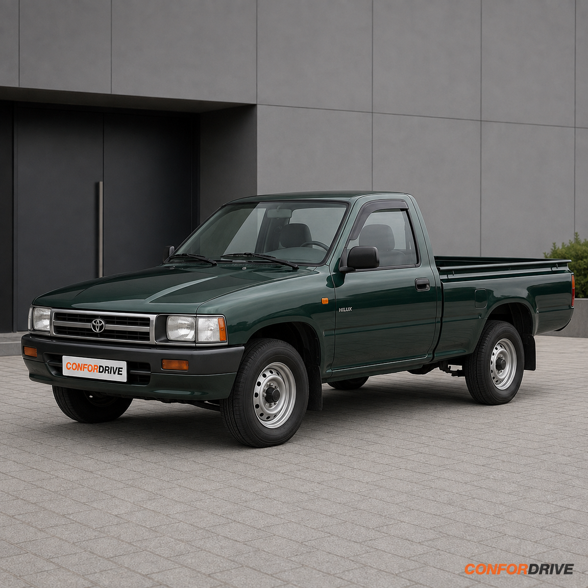 Chuventos Toyota Hilux V 1989-1997, 2 portas, aplicados nos vidros dianteiros