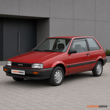 Chuventos CONFORDRIVE para TOYOTA STARLET (1985-1990), versão de 3 portas, portas da frente