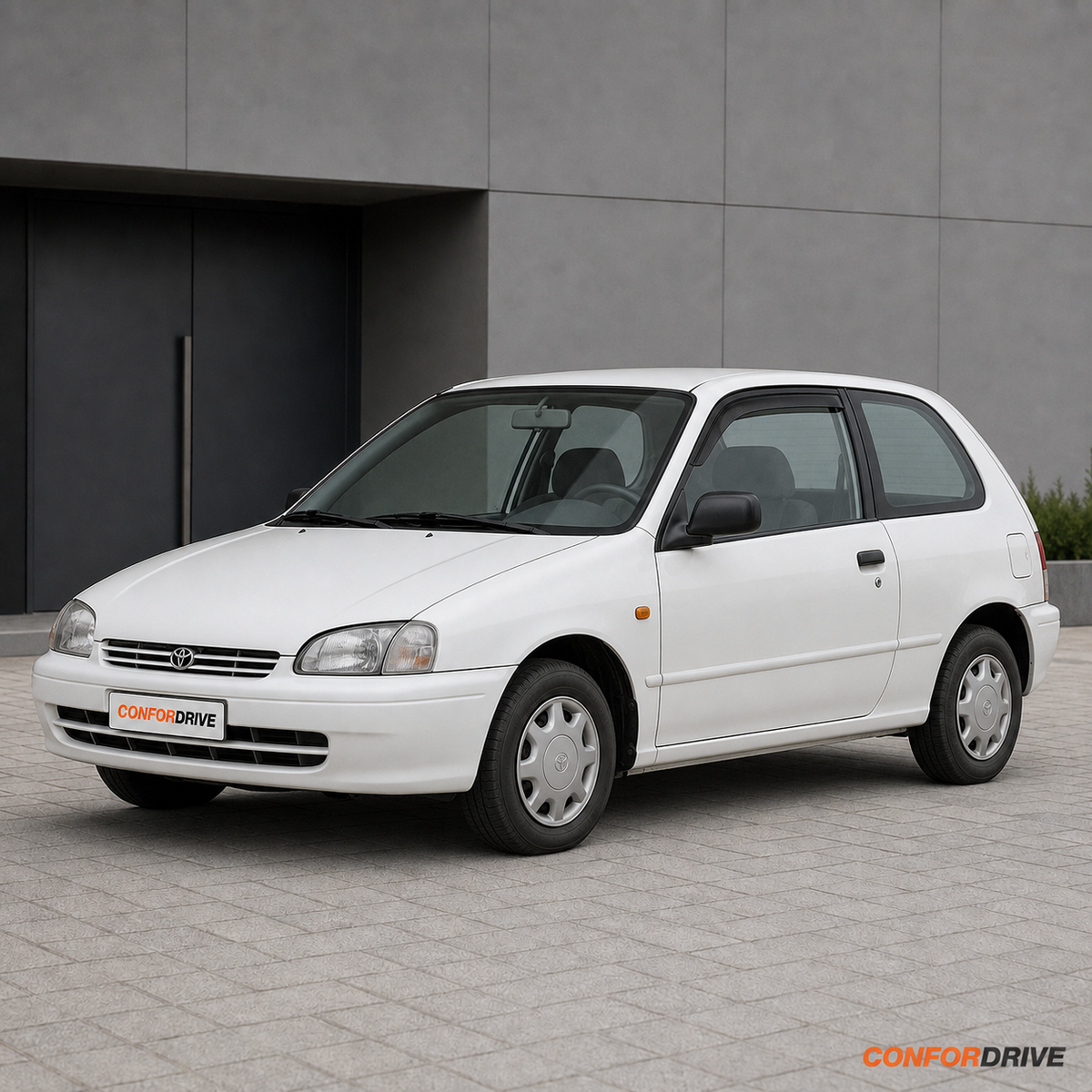 Chuventos CONFORDRIVE para TOYOTA STARLET (1990-1996), versão de 3 portas, portas da frente