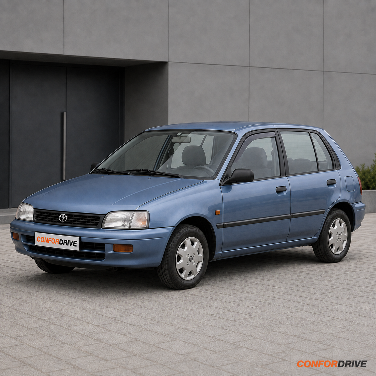 Chuventos CONFORDRIVE para TOYOTA STARLET (1990-1996), versão de 5 portas, portas da frente