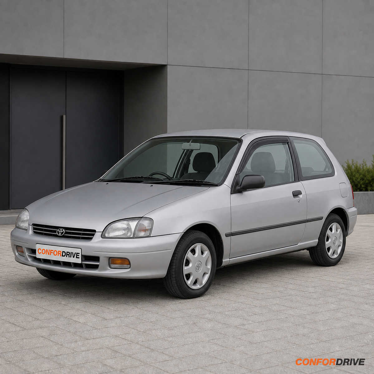Chuventos CONFORDRIVE para TOYOTA STARLET (1996-1999), versão de 3 portas, portas da frente