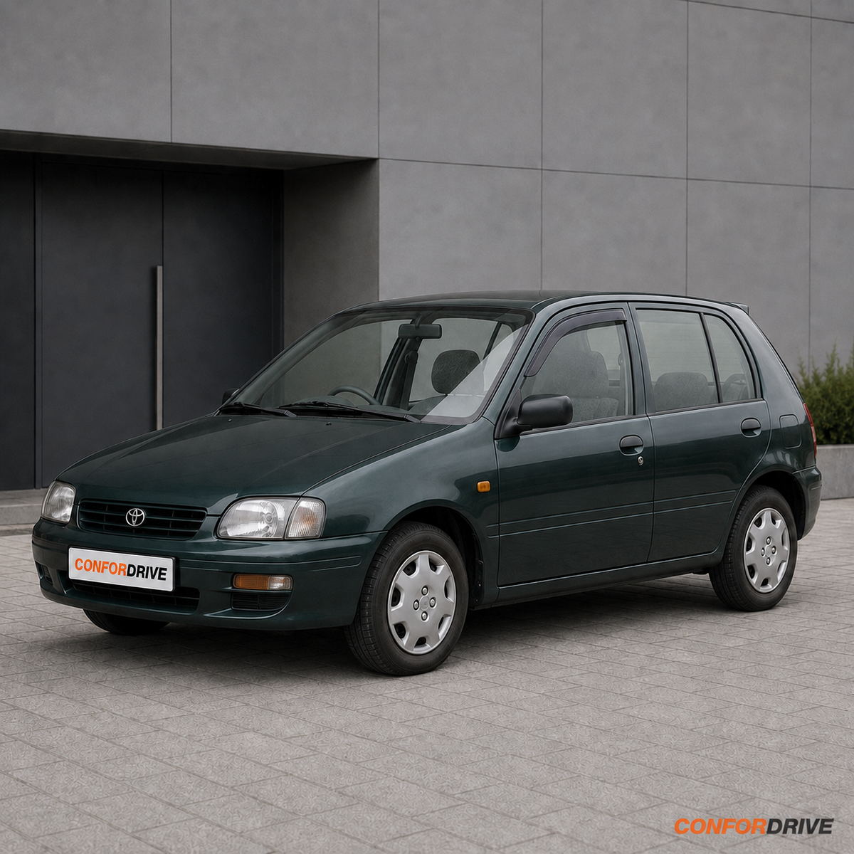 Chuventos CONFORDRIVE para TOYOTA STARLET (1996-1999), versão de 5 portas, portas da frente