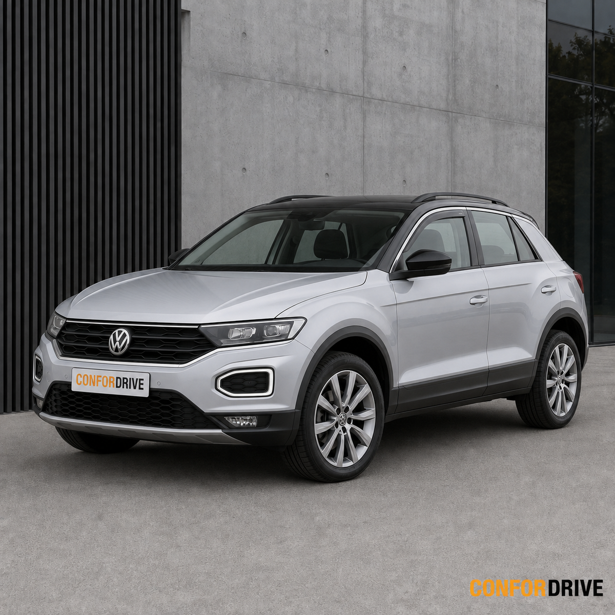 Volkswagen T-Roc 2018-2025 de 5 portas com dois chuventos dianteiros CONFORDRIVE