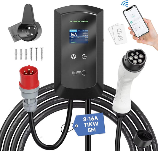 AFYEEV Tipo 2, 11 kW, cabo de 5 m; referência B0D9LCCZYC