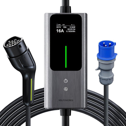 VDLPOWEREU Tipo 2, 7 kW, cabo de 5 m; referência B0G636KHFQ