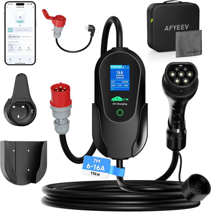 AFYEEV Tipo 2, 11 kW, cabo de 7 m; referência B0GSTHDY49